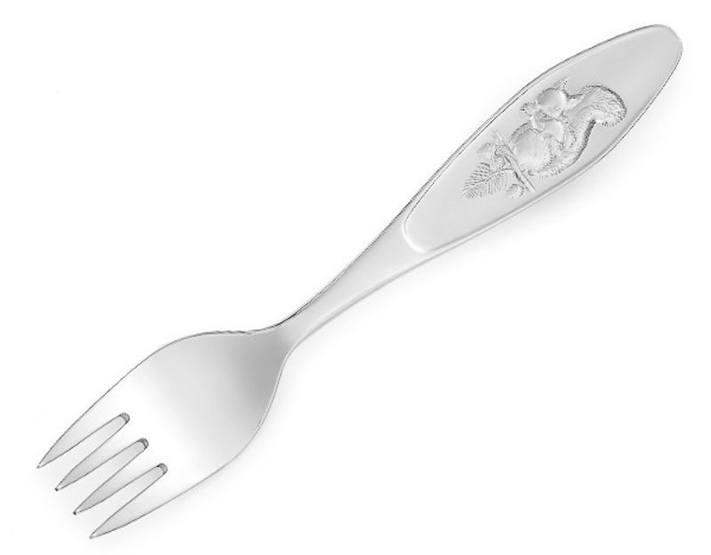 Eik Nøtteliten gaffel 925 sølv