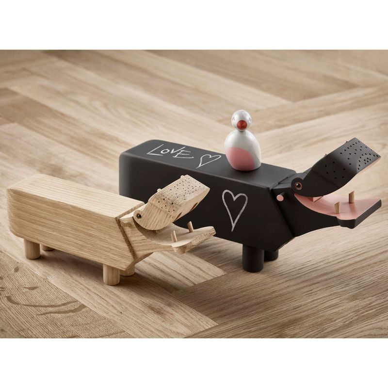 kay bojesen flodhest sort