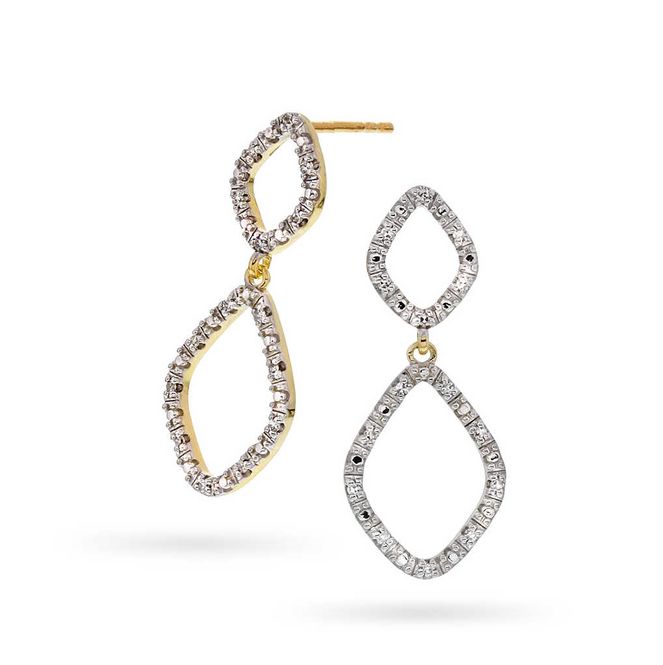 Hovedbilde Gult gull øreheng med 0,084 ...