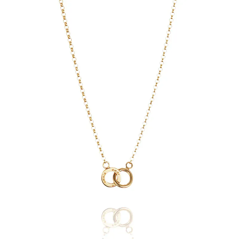 Efva Attling Mini Twosome kjede gull 18 K