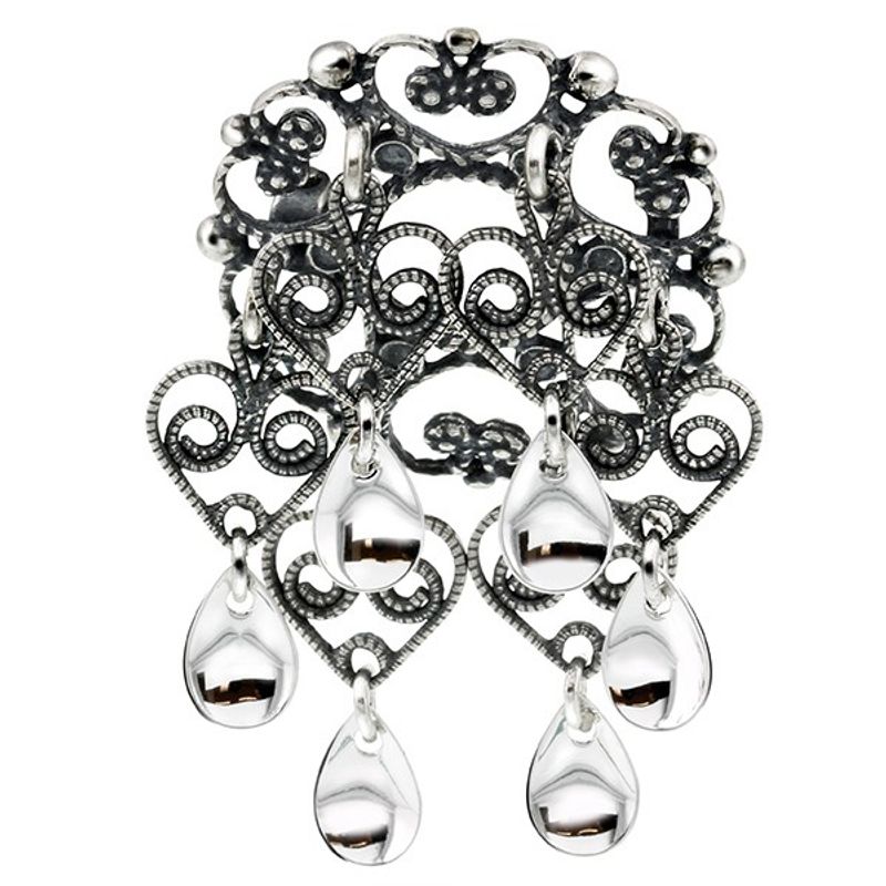 Sølje, oksidert m/løv