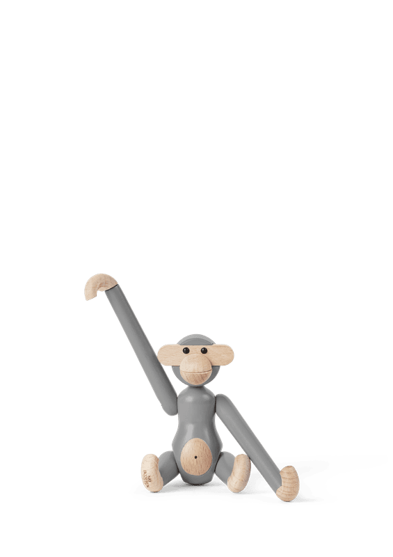 Kay Bojesen apekatt grå mini