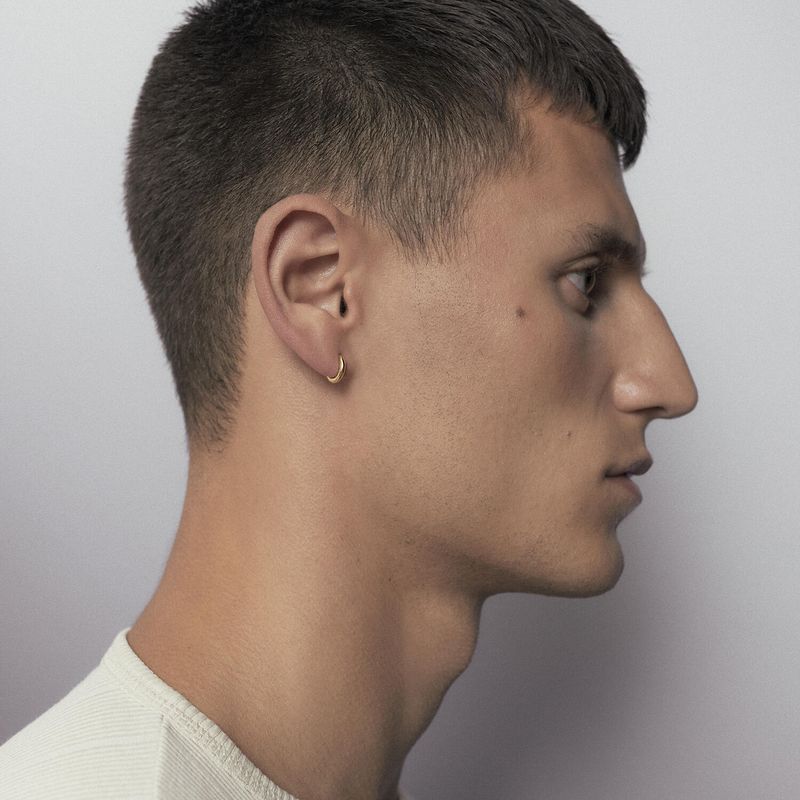 Maria Black Øreringer forgylt sølv 6