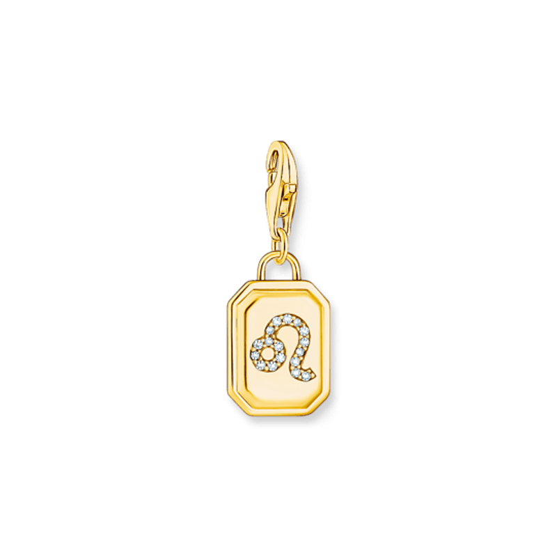 Thomas Sabo charm Løven Stjernetegn forgylt charm