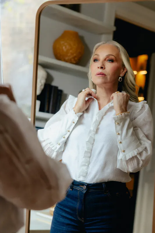 Champisblusen - Hvit