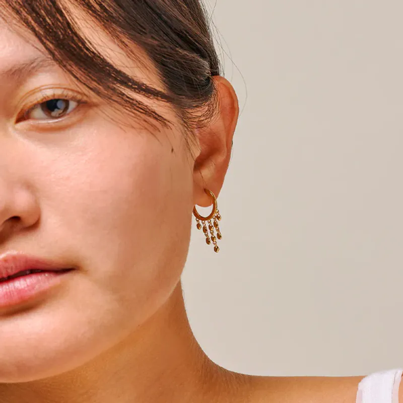Enamel Nara Rain hoops