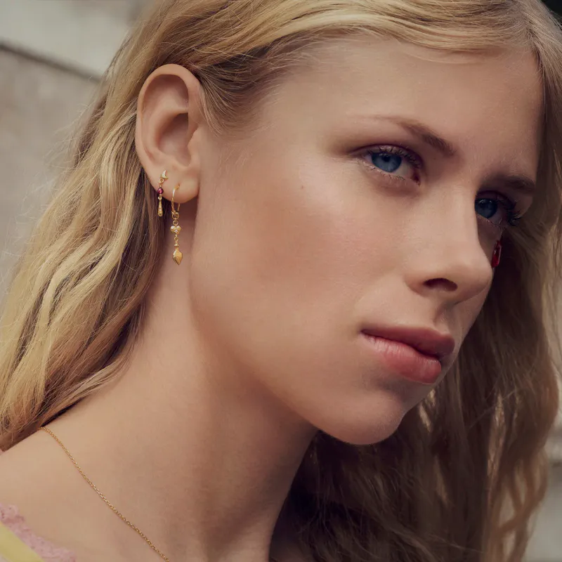 Maanesten Dolore Øredobber forgylt