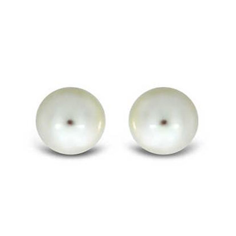 Øredobber i gull med kulturperler 7mm 