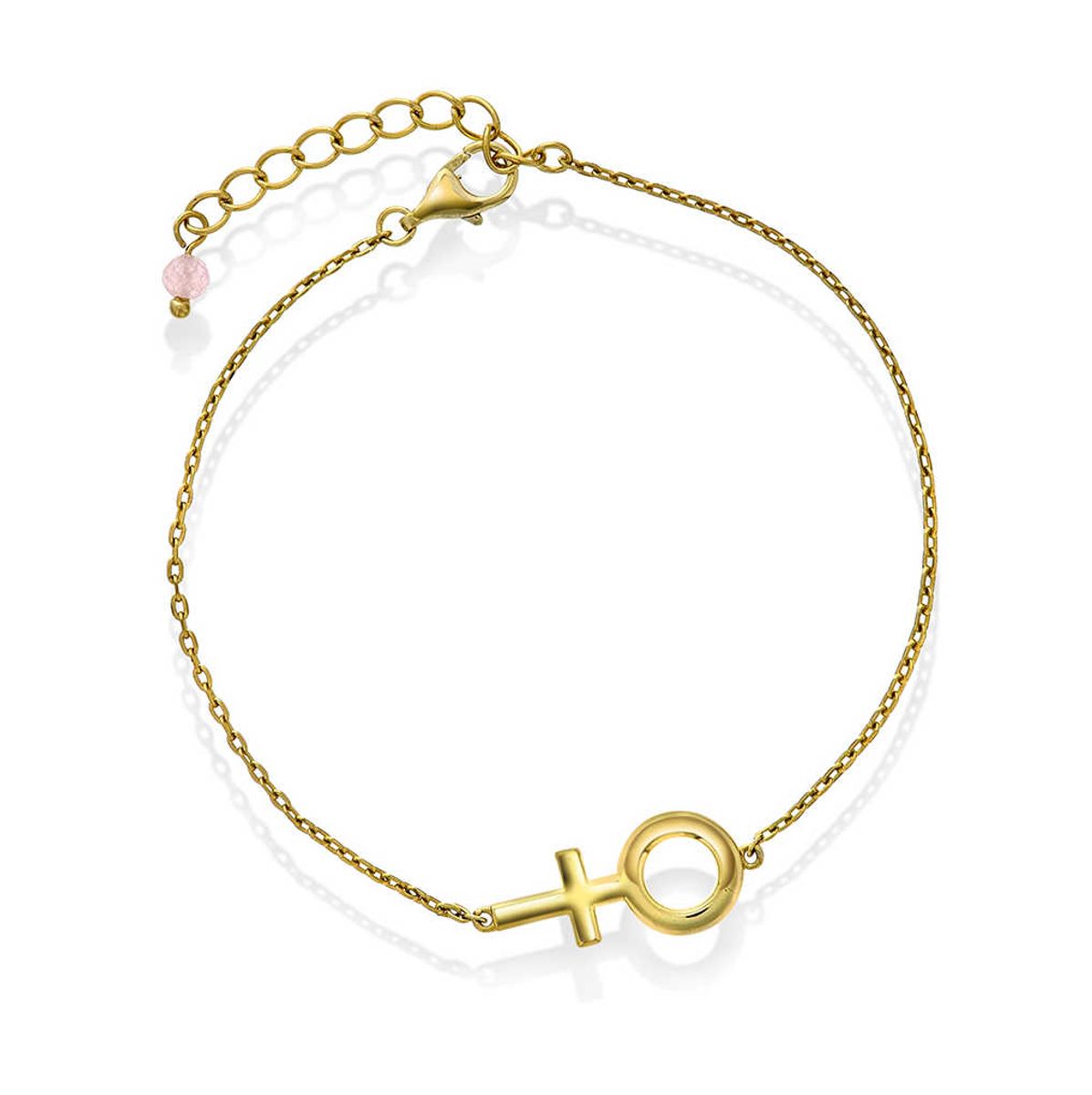 Serenity Femme armbånd i sølv med rosenkvarts