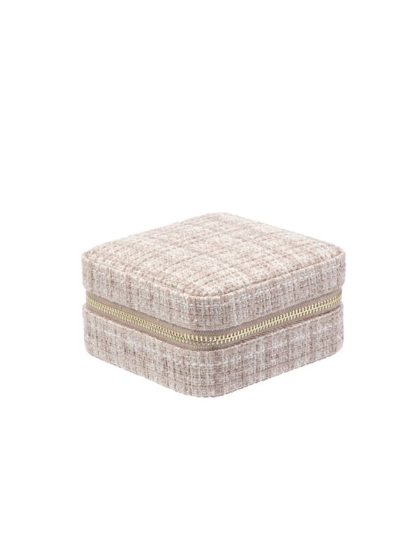 Dark Velvet Smykkeskrin mini Tweed Varm Beige