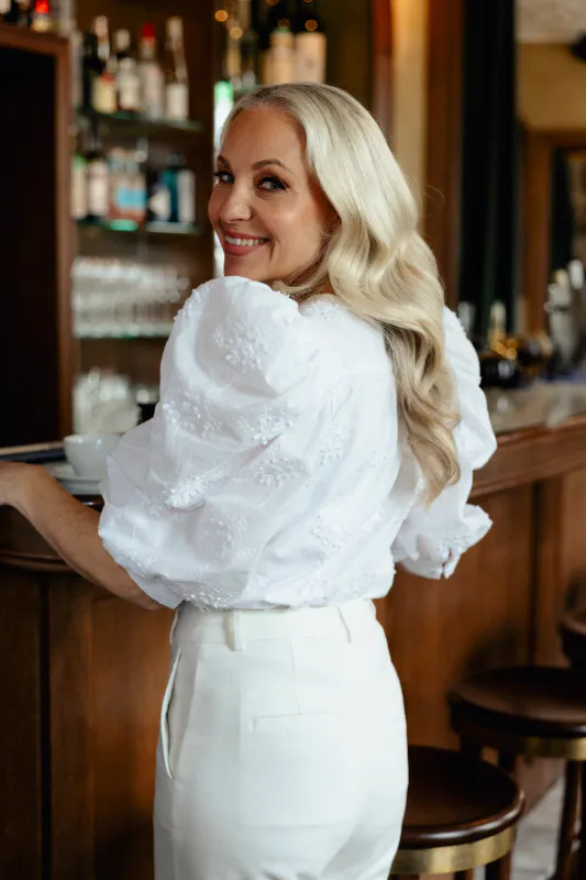 Janne Formoe Vilekerikkepuff - Bright White