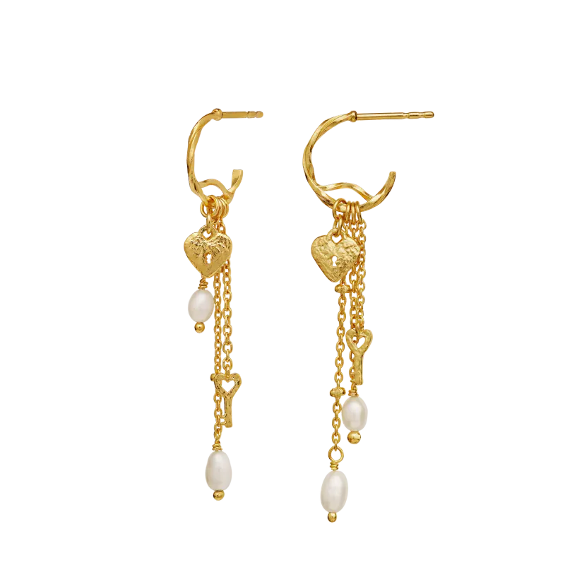 Maanesten Idris forgylt ørepynt