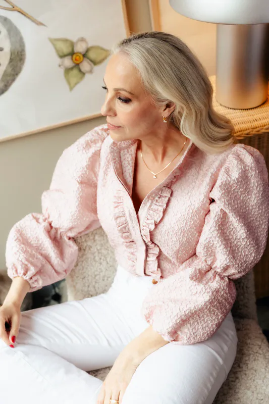 Janne Formoe Puffmedpaffblusen Rosa