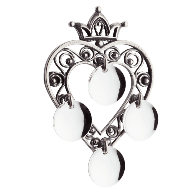 Hovedbilde Sølje, hjarte med krune og ...