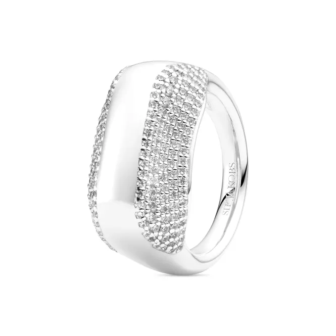 Hovedbilde SJ Ring Borsa rhodinert sølv ...