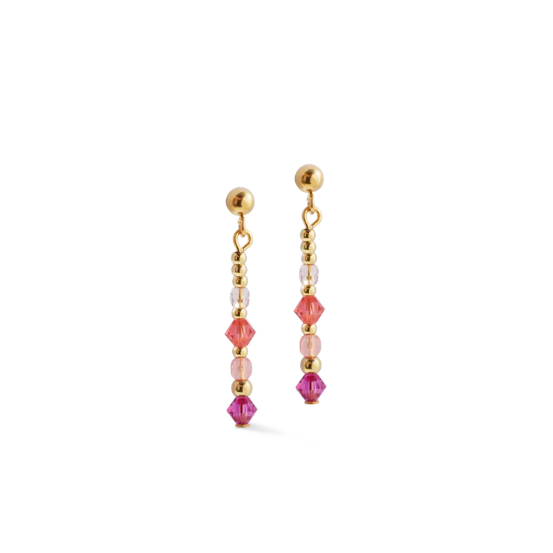 Cæur De Lion Ørepynt Sphere rosa mix gull