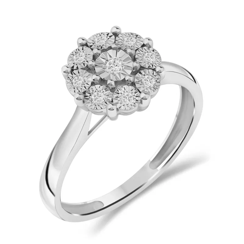 EBA Diamantring i HV (585) med 0.12ct TW/SI Diamanter