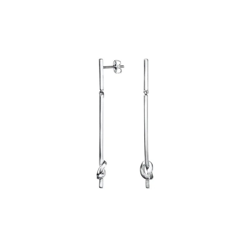 Efva Attling Love Knot øreheng  rhodinert sølv