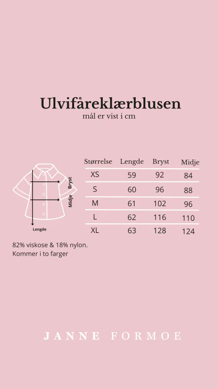 Janne Formoe Ulv i Fåreklær blusen hvit