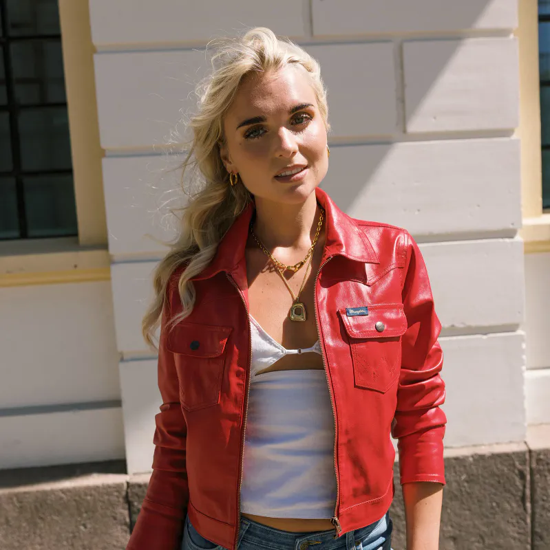 Frida Leonore Frame necklace i forgylt stål