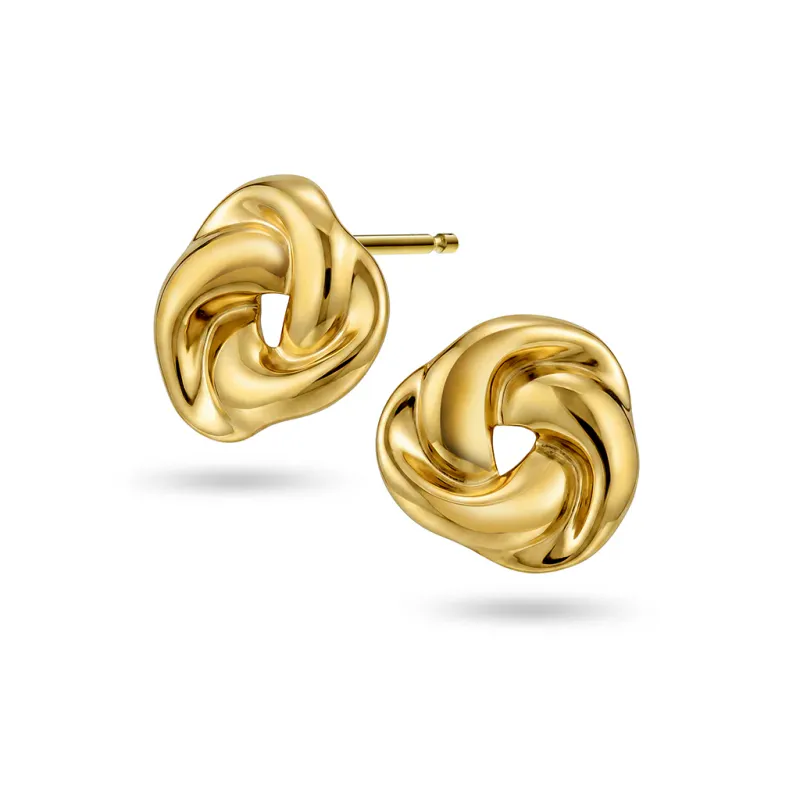 Frida Leonore Kindred studs i forgylt stål